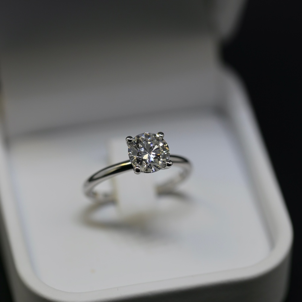 2.90 Carat Diamond Ring White Gold